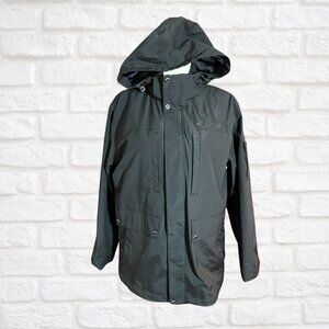 Men’s Discovery Expedition Black Mid-Length Winter Coat Jacket Size Medium